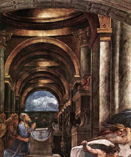 RAFFAELLO Sanzio The Expulsion of Heliodorus from the Temple Norge oil painting art